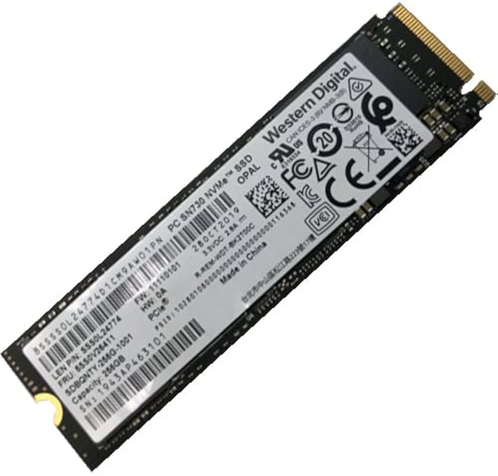SSD M2 NVMe WESTERN DIGITAL WD PC SN730 256GB